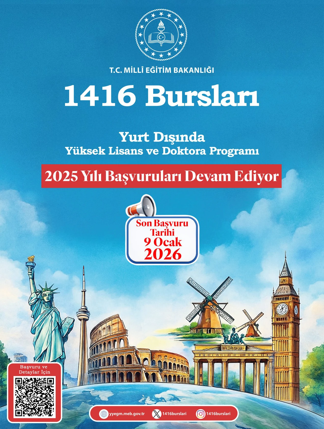 2025 Yılı 1416 Bursları Hk. ve Tanıtım Afişi